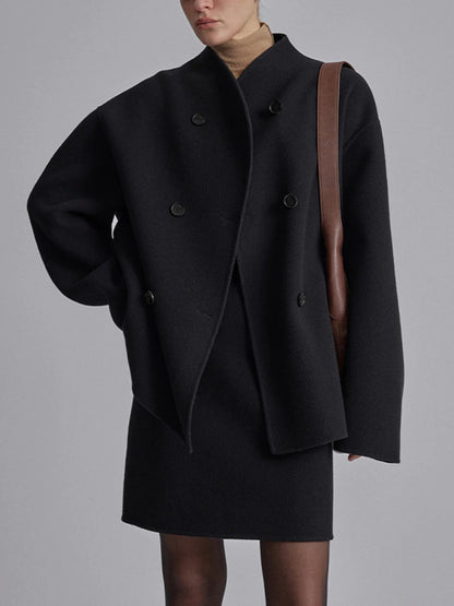 ELVIRA | Stijlvolle Oversized Tussenjas Dames Met Knopen – Tijdloze Klasse Voor Elke Dag