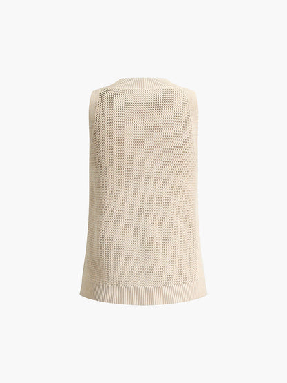 ESTHER | Gebreide Zomer Top Voor Dames - Luchtig, Stijlvol & Comfortabel