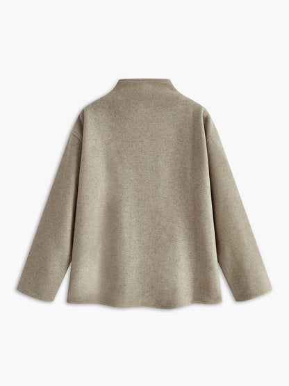 ELVIRA | Stijlvolle Oversized Tussenjas Dames Met Knopen – Tijdloze Klasse Voor Elke Dag