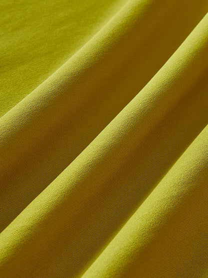 HANNA | Groene Lange Jurk Met Kruishalter & Split – Elegant, Luchtig & Ideaal Voor Warme Dagen