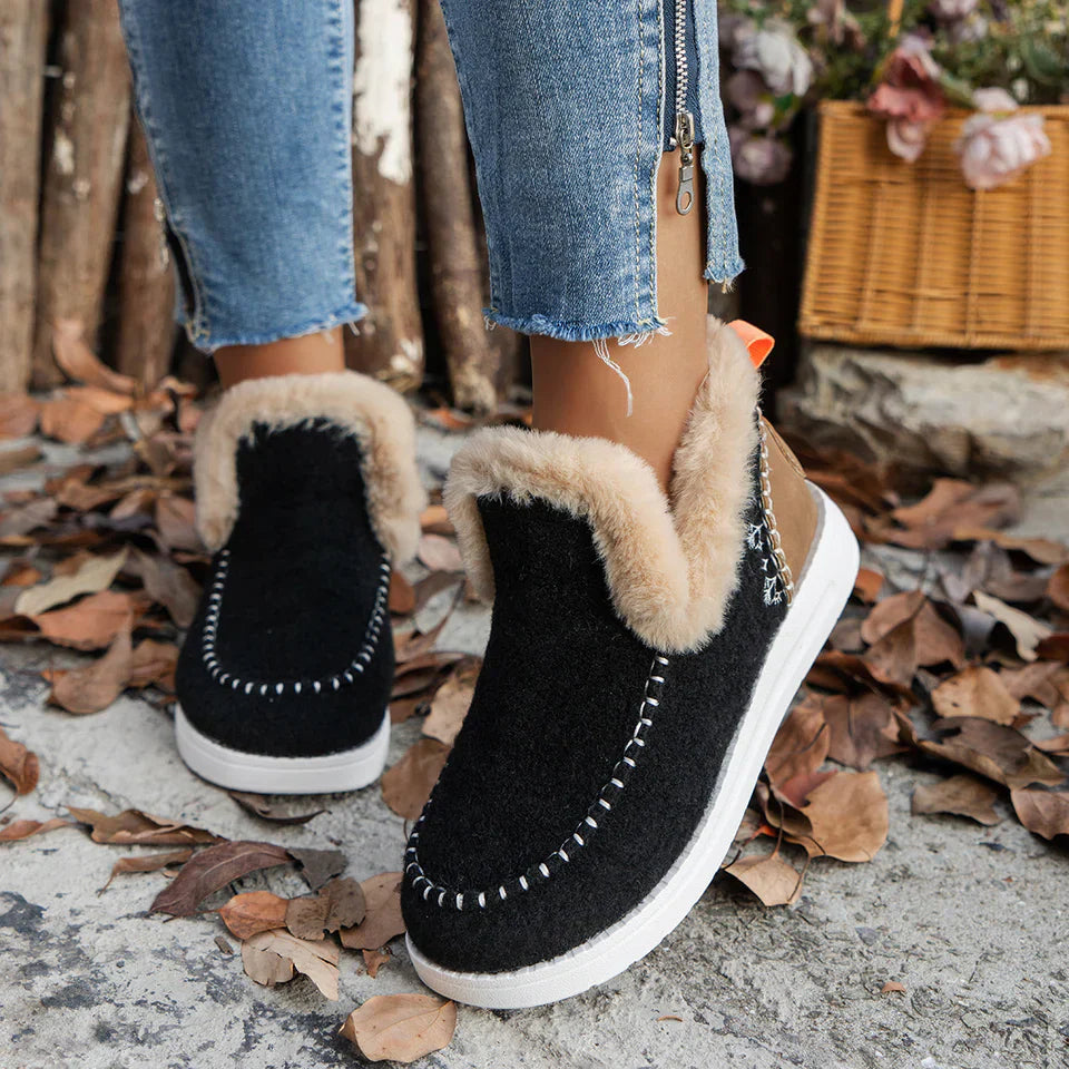 Winterlaarzen Voor Dames | Warme Comfortabele Laarzen Met Antislip Zool