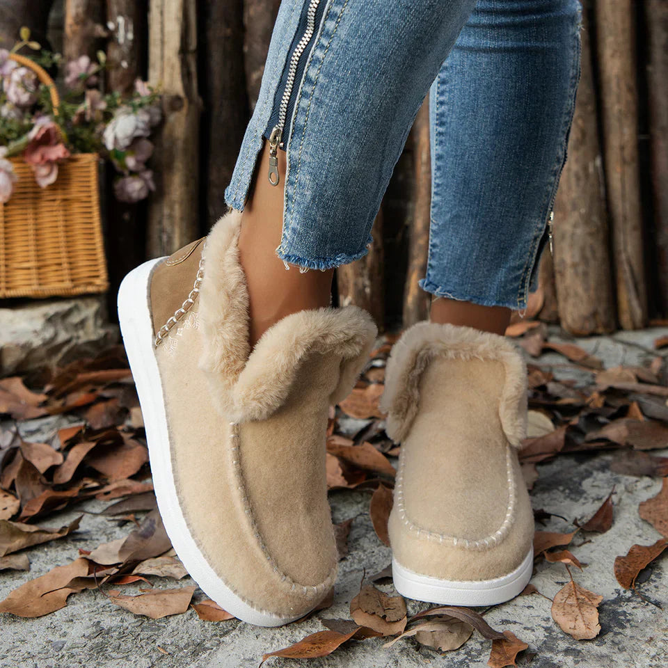 Winterlaarzen Voor Dames | Warme Comfortabele Laarzen Met Antislip Zool