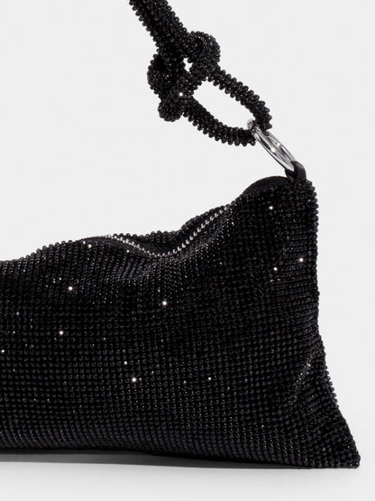 AVA | Glitter Dames Tas Met Kettinghengsel – Luxe, Verfijnd, Compact