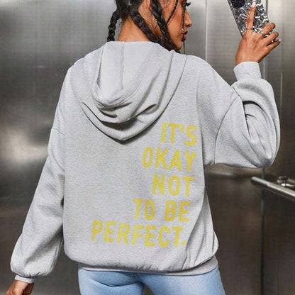 Oversized hoodie met quote | Warm, zelfverzekerd & onweerstaanbaar comfy!