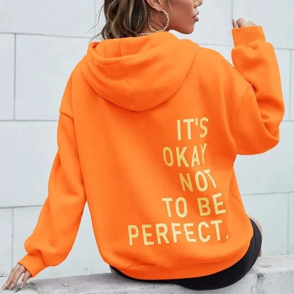 Oversized hoodie met quote | Warm, zelfverzekerd & onweerstaanbaar comfy!