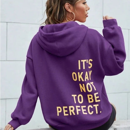 Oversized hoodie met quote | Warm, zelfverzekerd & onweerstaanbaar comfy!
