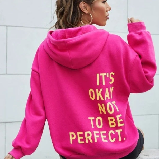 Oversized hoodie met quote | Warm, zelfverzekerd & onweerstaanbaar comfy!