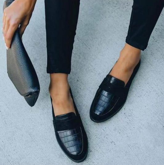 MYLEN | Dames Loafer met Croco Detail – Elegantie in Één Stap