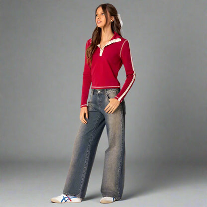 ROXY | Low-Rise Dames Jeans in Y2K Stijl – Comfortabel, Trendy & Flatterend!