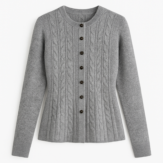 Gevlochten Gebreid Vest Dames – Warm, Stijlvol & Perfect Voor Koelere Dagen