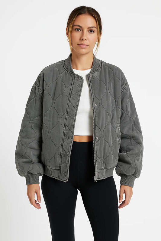 SENNA | Gewatteerde Oversized Tussenjas Voor Dames – Warm, Trendy & Perfect Voor Koele Dagen