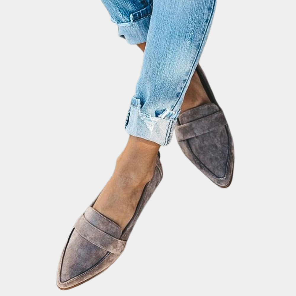 Suède Look Loafers Voor Dames | Comfortabele Elegante Instappers Voor Dagelijks Gebruik