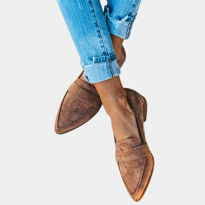 Suède Look Loafers Voor Dames | Comfortabele Elegante Instappers Voor Dagelijks Gebruik
