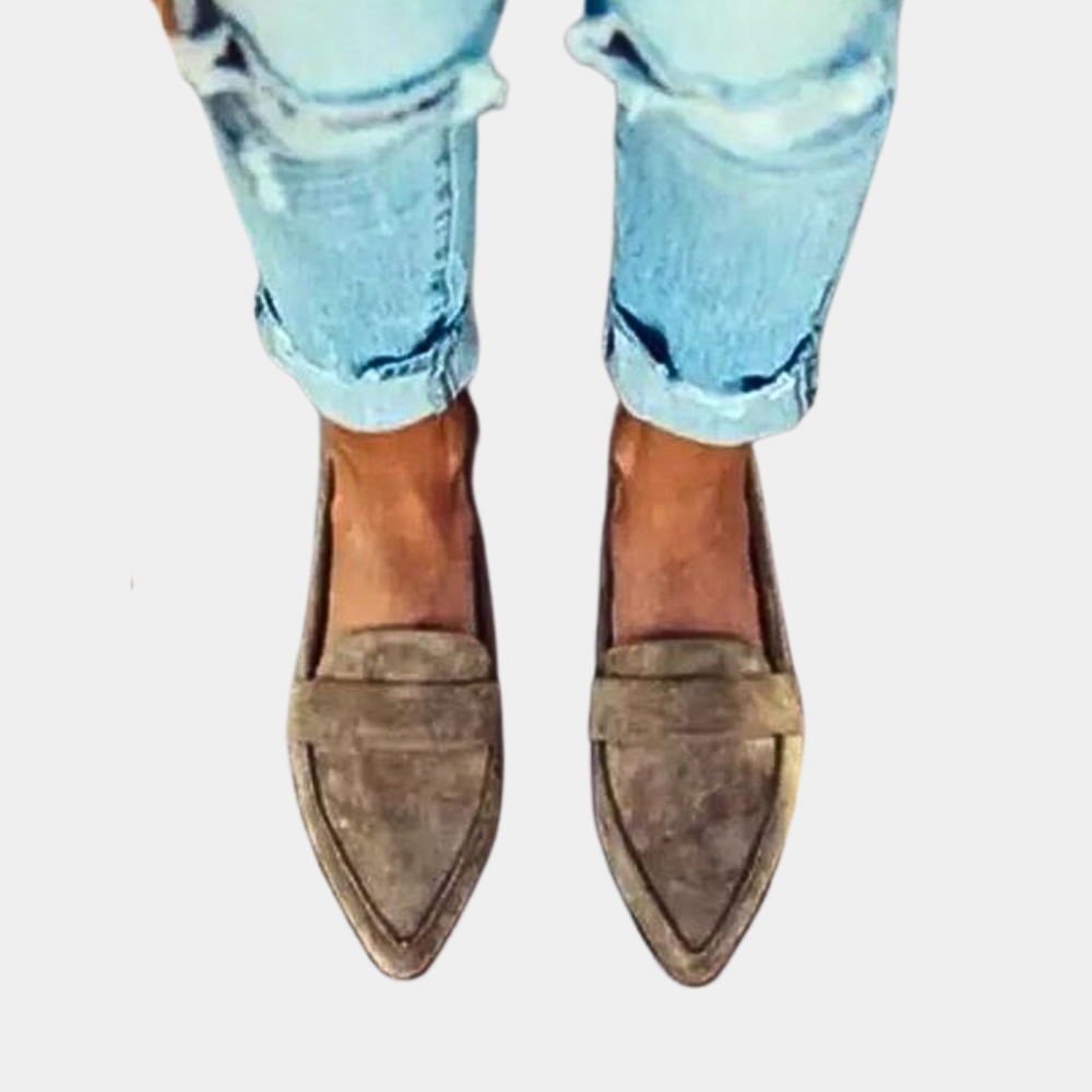 Suède Look Loafers Voor Dames | Comfortabele Elegante Instappers Voor Dagelijks Gebruik