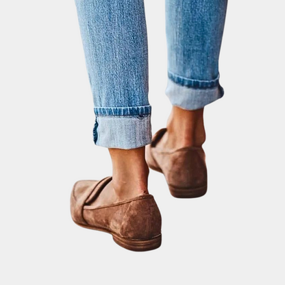 Suède Look Loafers Voor Dames | Comfortabele Elegante Instappers Voor Dagelijks Gebruik