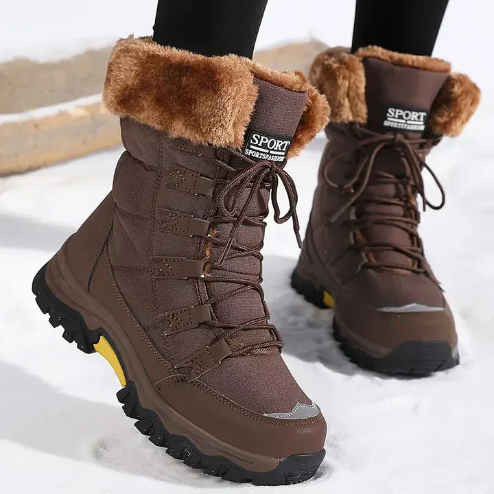 Warme Dames Winterlaarzen Met Bont – Ultiem Comfort En Grip Op IJskoude Dagen