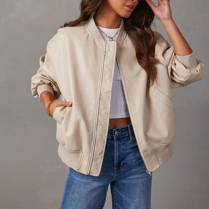 Leren Dames Bomberjack Met Relaxed Fit | Tijdloos, Stoer & Comfortabel