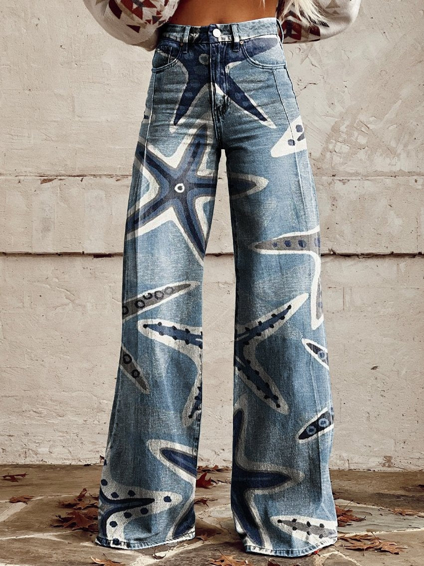 Wide Leg Denim Broek | Comfortabele Pasvorm & Trendy Silhouet