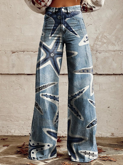 Wide Leg Denim Broek | Comfortabele Pasvorm & Trendy Silhouet