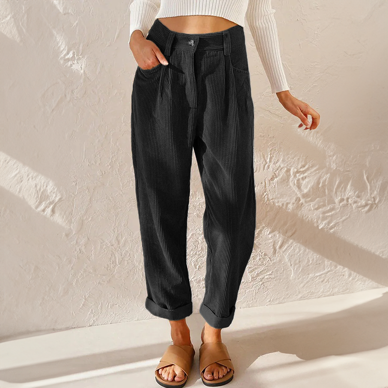 Corduroy Comfort Broek | Zachte Ribstof & Relaxte Pasvorm