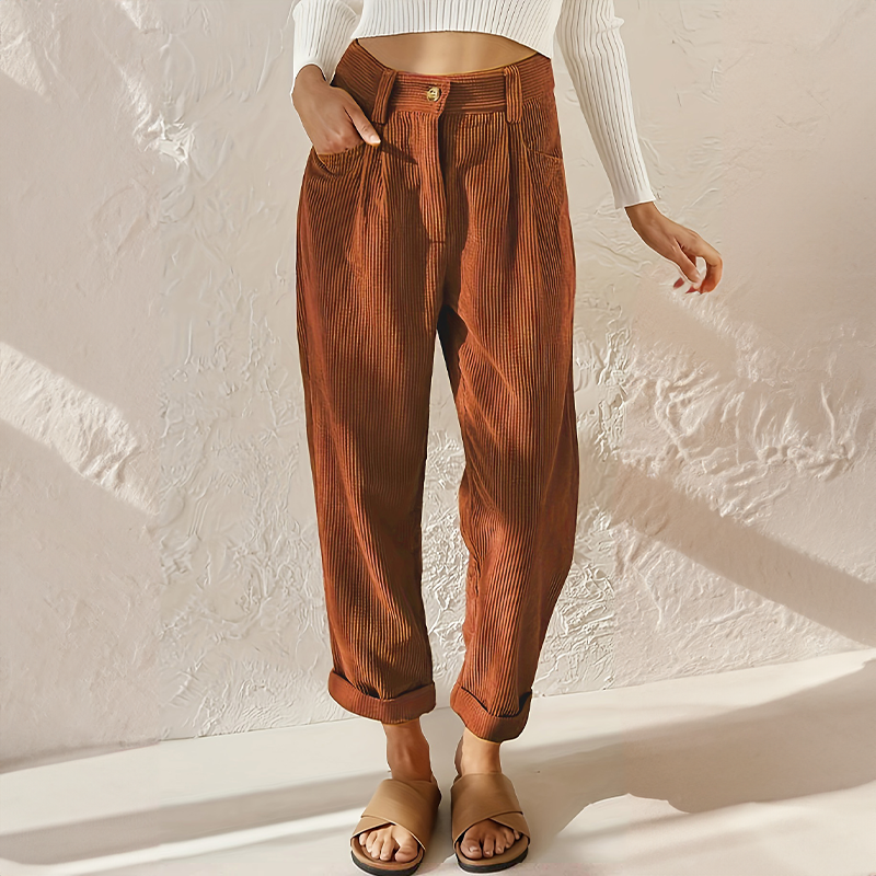 Corduroy Comfort Broek | Zachte Ribstof & Relaxte Pasvorm