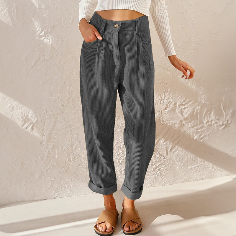 Corduroy Comfort Broek | Zachte Ribstof & Relaxte Pasvorm