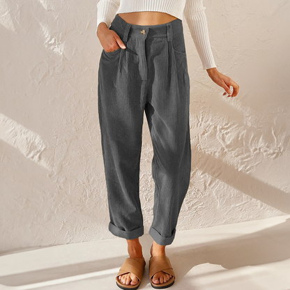 Corduroy Comfort Broek | Zachte Ribstof & Relaxte Pasvorm