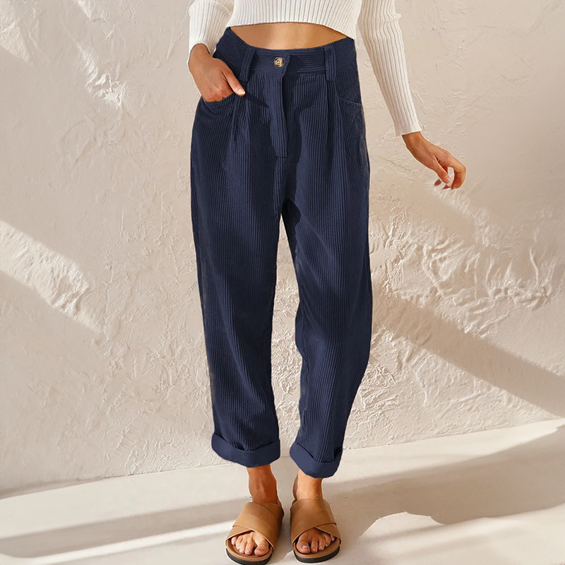 Corduroy Comfort Broek | Zachte Ribstof & Relaxte Pasvorm