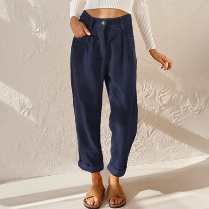 Corduroy Comfort Broek | Zachte Ribstof & Relaxte Pasvorm