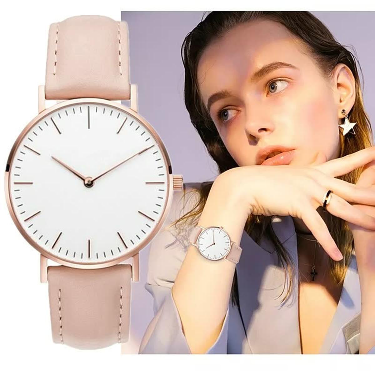 Elegante Dames Horloge | RVS Quartz Polshorloge Met Minimalistisch Design