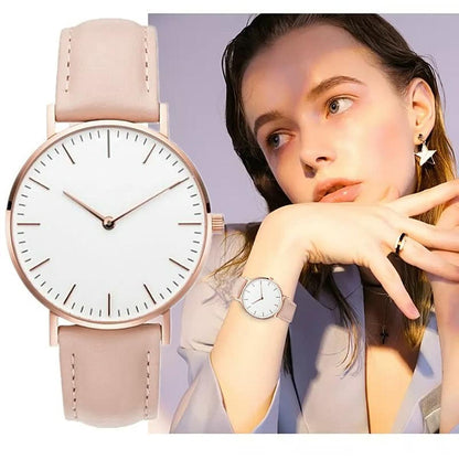 Elegante Dames Horloge | RVS Quartz Polshorloge Met Minimalistisch Design