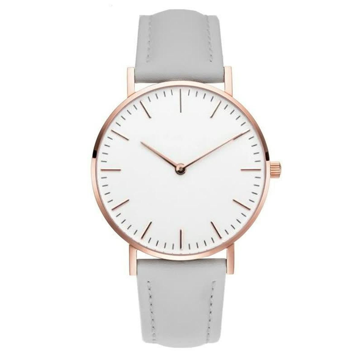 Elegante Dames Horloge | RVS Quartz Polshorloge Met Minimalistisch Design
