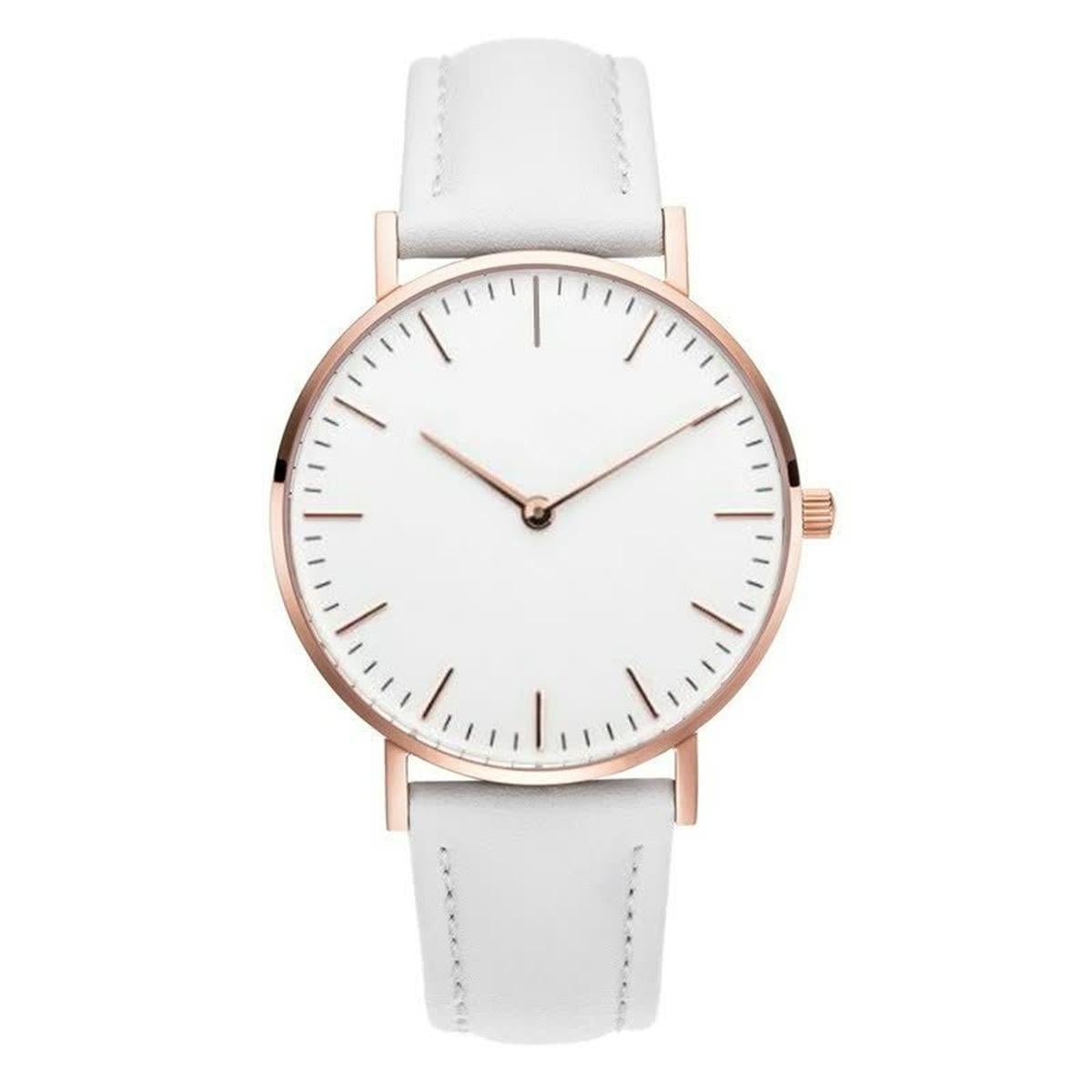 Elegante Dames Horloge | RVS Quartz Polshorloge Met Minimalistisch Design