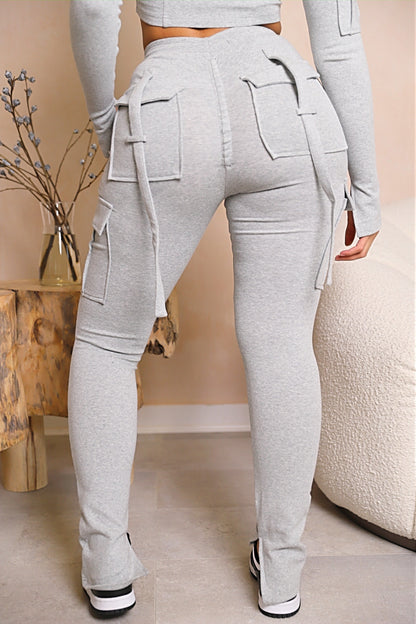 V-Cut Cargo Joggingbroek Voor Dames | Shapewear Effect En Comfortabel Slim Fit Ontwerp