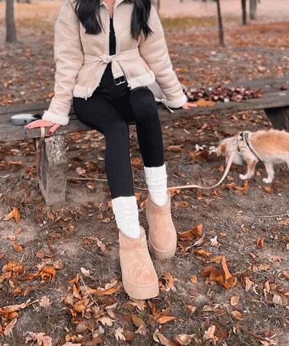 Warm Gevoerde Bruine Boots Dames – Warme Luxe Voor Koude Dagen