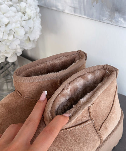 Warm Gevoerde Bruine Boots Dames – Warme Luxe Voor Koude Dagen