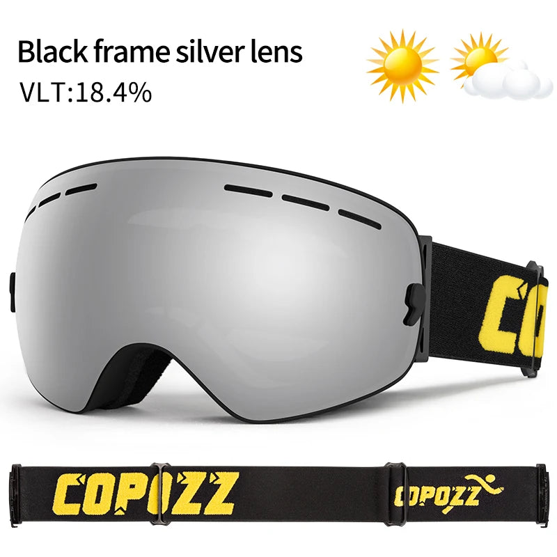 Ski Bril Pro Vision | Dubbele Anti-fog Lens Met Breedzicht & UV400 Bescherming