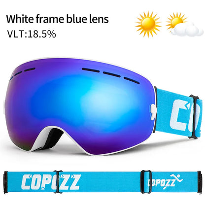Ski Bril Pro Vision | Dubbele Anti-fog Lens Met Breedzicht & UV400 Bescherming
