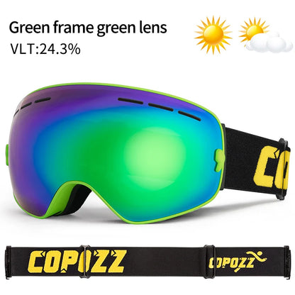 Ski Bril Pro Vision | Dubbele Anti-fog Lens Met Breedzicht & UV400 Bescherming