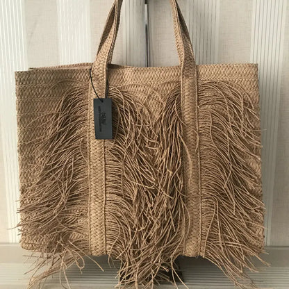 SANDRA | Stijlvolle Handgemaakte Strandtas Voor Dames - Zomers & Modieus