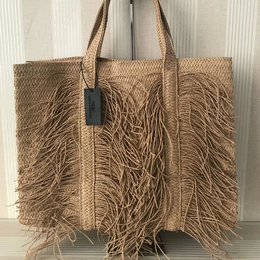 SANDRA | Stijlvolle Handgemaakte Strandtas Voor Dames - Zomers & Modieus