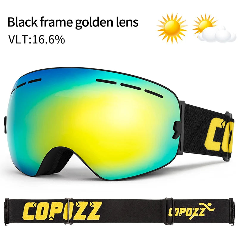 Ski Bril Pro Vision | Dubbele Anti-fog Lens Met Breedzicht & UV400 Bescherming