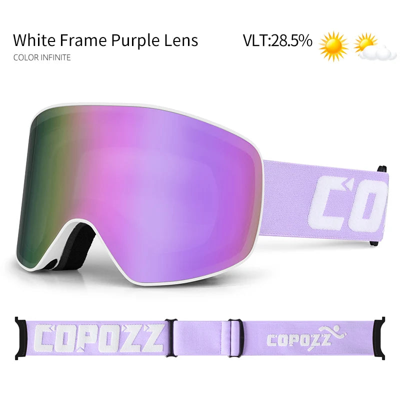 Professionele Ski Bril | Dubbele Anti-condens Lens Met UV400 & Breed Zicht