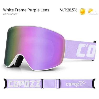 Professionele Ski Bril | Dubbele Anti-condens Lens Met UV400 & Breed Zicht