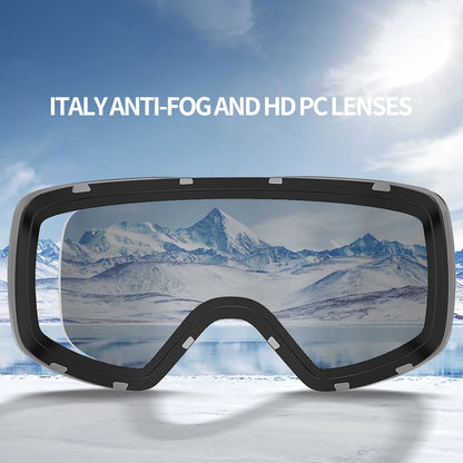 Professionele Ski Bril | Dubbele Anti-condens Lens Met UV400 & Breed Zicht
