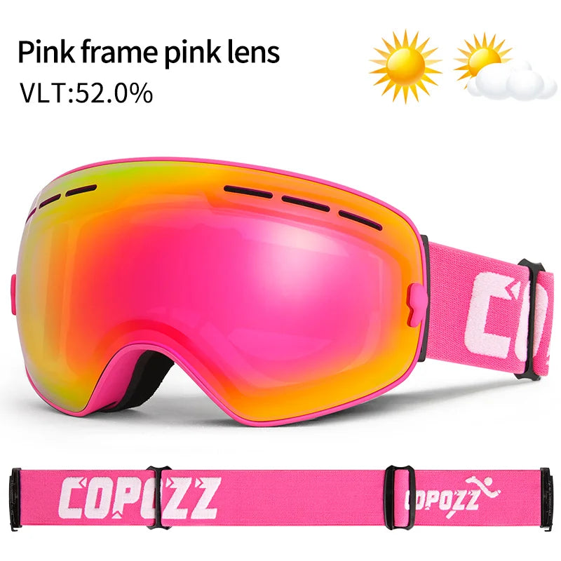 Ski Bril Pro Vision | Dubbele Anti-fog Lens Met Breedzicht & UV400 Bescherming