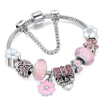 925 Sterling Zilveren Armband Met Bloemen Charms | Tijdloze Luxe Voor Elke Gelegenheid
