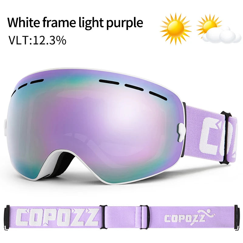 Ski Bril Pro Vision | Dubbele Anti-fog Lens Met Breedzicht & UV400 Bescherming