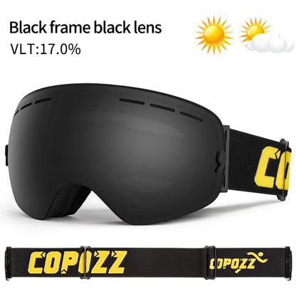 Ski Bril Pro Vision | Dubbele Anti-fog Lens Met Breedzicht & UV400 Bescherming