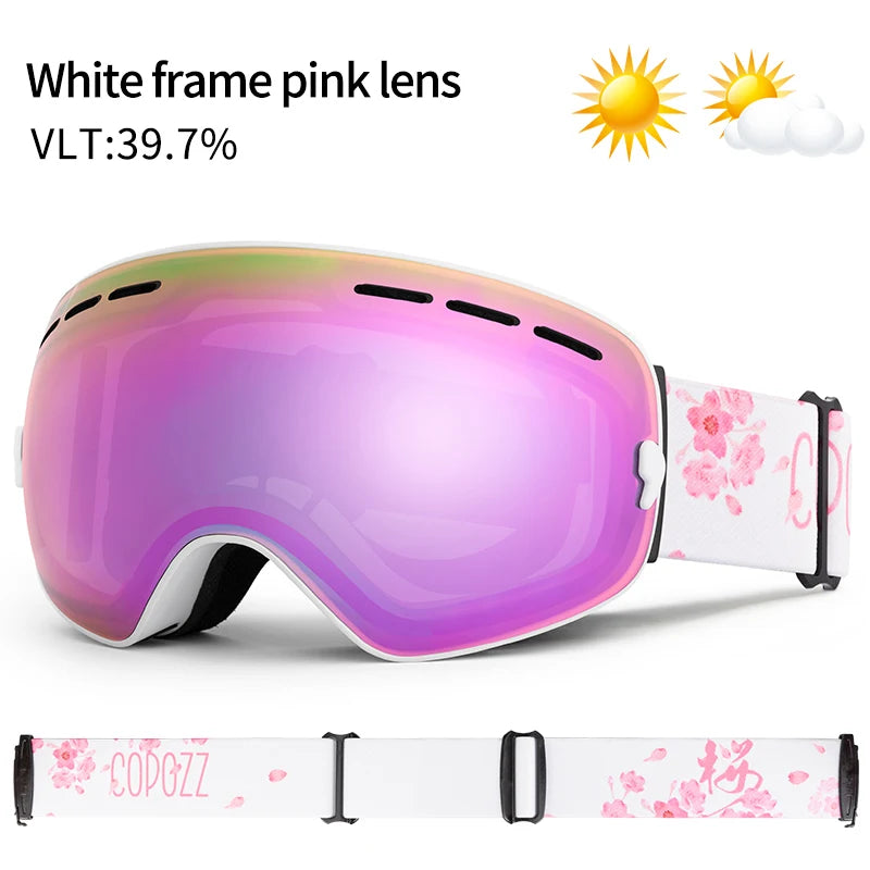 Ski Bril Pro Vision | Dubbele Anti-fog Lens Met Breedzicht & UV400 Bescherming